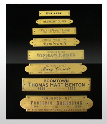 Wooden Wall  on Name Plates For Fine Art